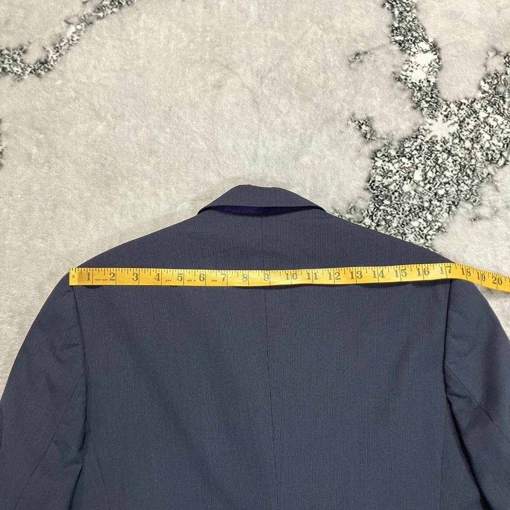 Ted Baker Endurance Jones CT 100% Wool Navy Pinstripe 2 Piece Suit 42S 34